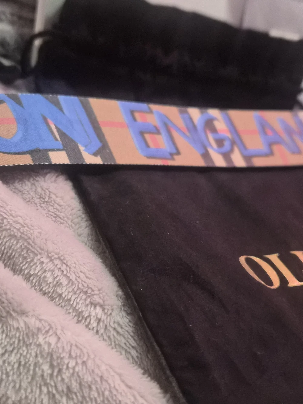 Burberry Graffiti Check Belt FW19